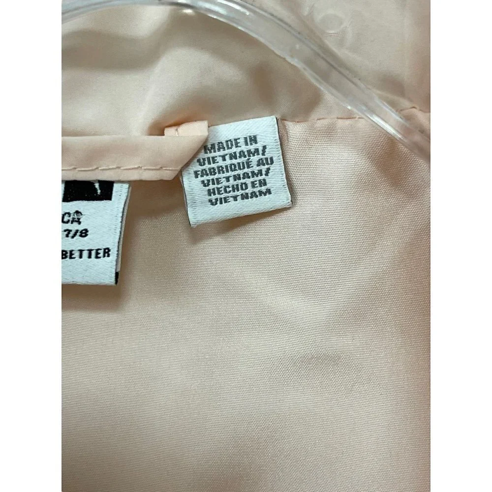 Puma Way 1 Girls Puffer Vest Jacket Light Peach/Pink Color Size S 7-8